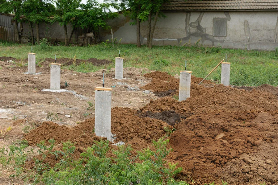 Slab Pier Installation in Halls, TN