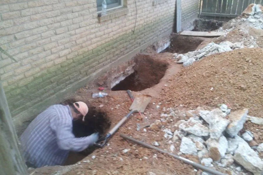 Slab Pier Installation in Halls, TN